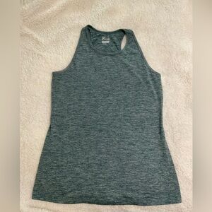 Old Navy Teal/Gray Fitted Tank Top